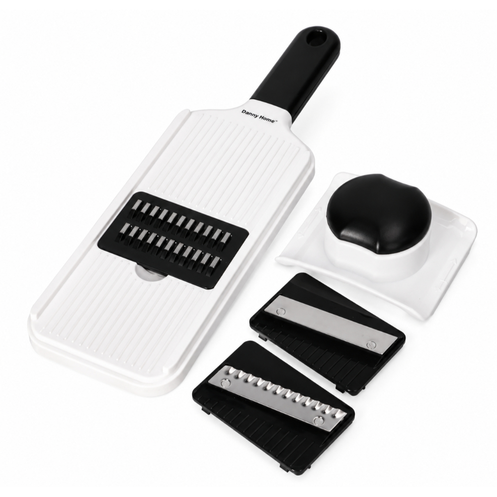 MK-4017-2 Multi-Blade Vegetable Hand Slicer & Grater with Safety Holder – 35.2cm - Image 1