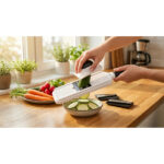 Multi-Blade Vegetable Hand Slicer & Grater with Safety Holder – 35.2cm - Image 3