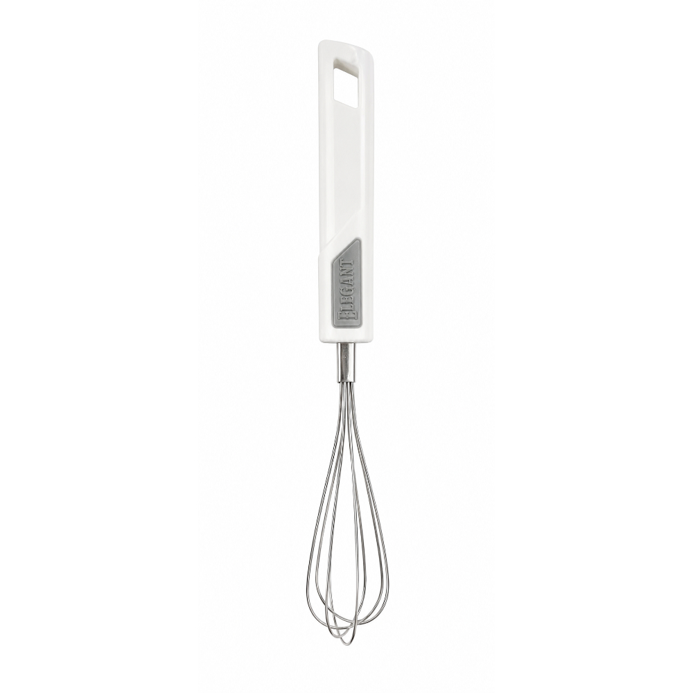 MK-4036-1 Mini Stainless Steel Whisk White – 9 Inch - Image 1