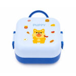 Kids Cartoon Handle Lunch Box  2-Compartment with Spoon 1150 ml - 4 Colour Choices  - Image 2