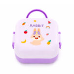 Kids Cartoon Handle Lunch Box  2-Compartment with Spoon 1150 ml - 4 Colour Choices  - Image 3