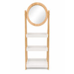 3-Tier Vanity Shelf with Oval Mirror - Image 2