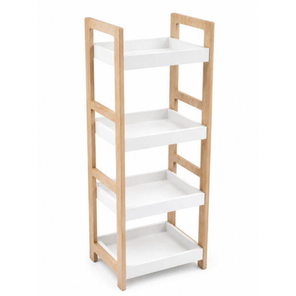4-Tier Slim Freestanding Storage Shelf