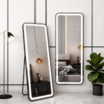 Led Full-length Dressing Mirror With Touch Control - Black - 23.6 X 66.9 Inch - Image 2