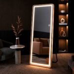 Led Full-length Dressing Mirror With Touch Control - Black - 23.6 X 66.9 Inch - Image 3