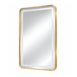 Rectangular Led Wall Mirror With Rounded Corners - 23.6 X 31.4 Inch