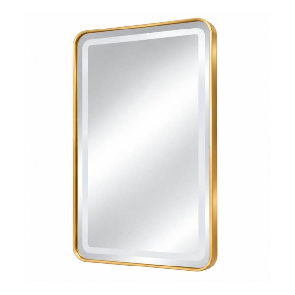Rectangular Led Wall Mirror With Rounded Corners - 23.6 X 31.4 Inch