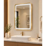 Rectangular Led Wall Mirror With Rounded Corners - 23.6 X 31.4 Inch - Image 2