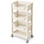Slim 4-Tier Rolling Storage Organizer - Image 2