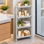 Corner 4-Tier Rolling Storage Rack - Image 2