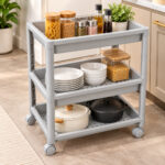 Wide 3-Tier Rolling Storage Shelf - Image 3