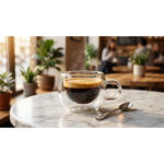 Classic Double-Wall Clear Glass Tea Cup - 100ml - Image 2