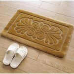 Embossed Floral Bath Mat 88x58cm - Image 3