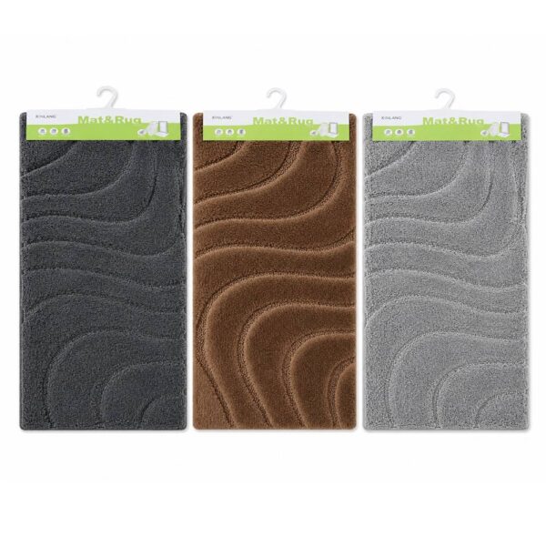 Wavy Line Plush Bath Mat 40x60cm