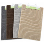 Wavy Line Plush Bath Mat 50x80cm