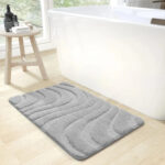 Wavy Line Plush Bath Mat 50x80cm - Image 3
