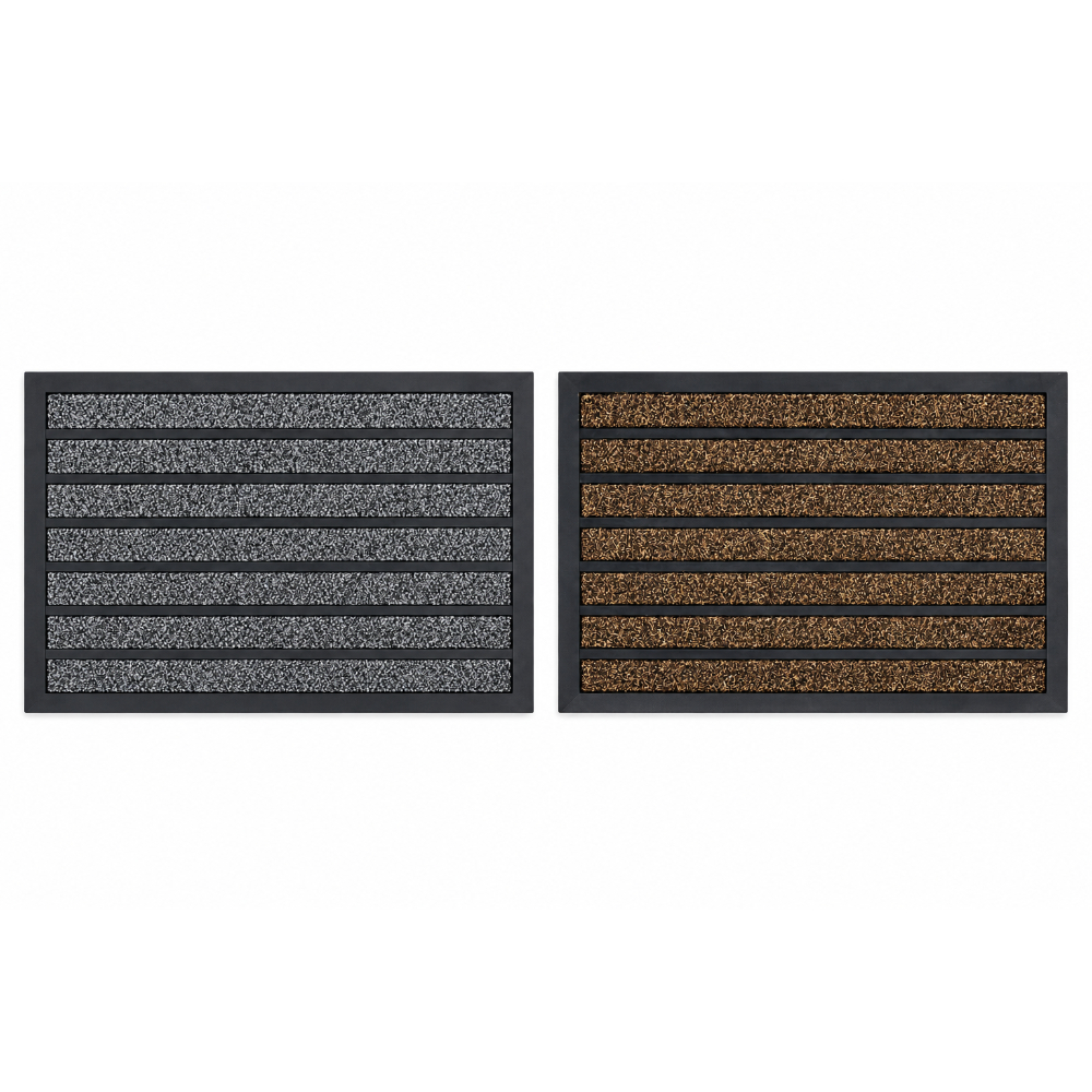 OSM-2640-4 Classic Framed Stripe Entrance Mat - 23.6 x 35.4 Inch. - Image 1