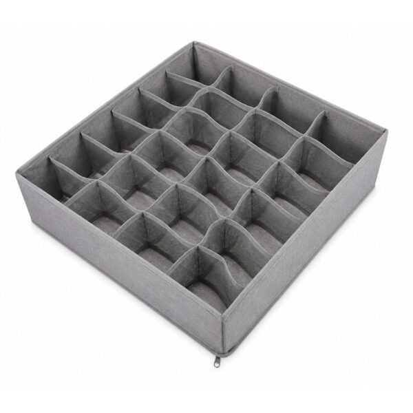 24-Compartment Fabric Drawer Organizer
