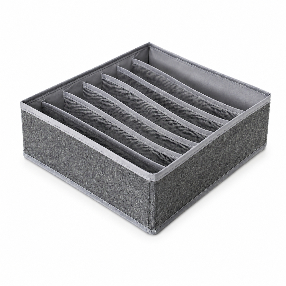 OSM-2655-1 7-Compartment Fabric Drawer Organizer - Image 1