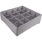 16-Compartment Fabric Drawer Organizer