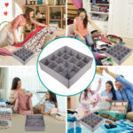 16-Compartment Fabric Drawer Organizer - Image 5
