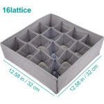 16-Compartment Fabric Drawer Organizer - Image 8
