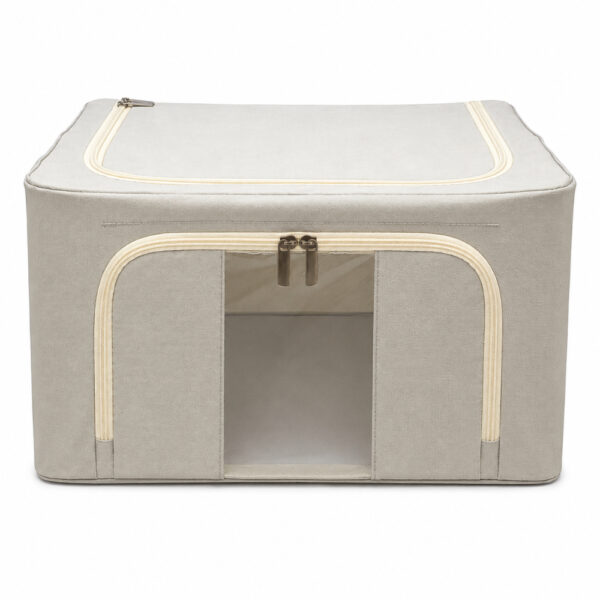 Foldable Oxford Fabric Storage Box with Steel Frame