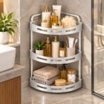 3 Tier PP Corner Bathroom Organizer Rack - Image 2