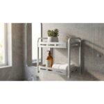 2 Tier Rectangular PP Bathroom Storage Rack - Image 3