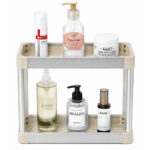 2 Tier Compact PP Bathroom Countertop Rack - Image 2