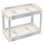 2 Tier Compact PP Bathroom Countertop Rack