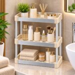 3 Tier Slim PP Bathroom Storage Organizer - Image 2