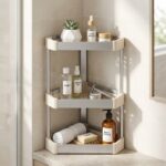 3 Tier PP Corner Bathroom Organizer - Image 2