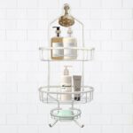 3 Tier Wall-Mounted Shower Caddy with Soap Dish - Image 2