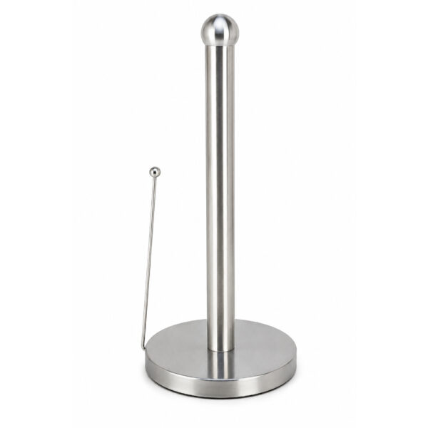 Freestanding Stainless Steel Kitchen Roll Holder - Silver