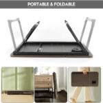 Adjustable Foldable Laptop Table with Cup Holder - Image 3