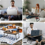 Adjustable Foldable Laptop Table with Cup Holder - Image 5