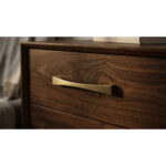 Elegance Slim Curve Fix Handle Matt Antique Bronze - 128mm - Image 3