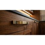 Modern Curved Fix Handle Matt Antique Bronze - 128mm - Image 3