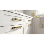 Modern Curved Fix Handle Matt Antique Bronze - 128mm - Image 4