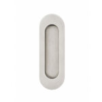 Oval Sliding Handle Stainless Steel Matt Satin Nickle - 105mm