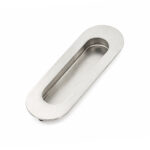 Oval Sliding Handle Stainless Steel Matt Satin Nickle - 105mm - Image 2