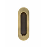 Oval Sliding Handle Stainless Steel Matt Antique Bronze - 105mm
