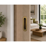 Oval Sliding Handle Stainless Steel Matt Antique Bronze - 105mm - Image 3
