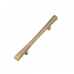 Modern Square Fix Handle Matt Antique Bronze - 128mm - Image 2