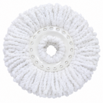 360° Spin Mop & Bucket Set with SS Wringer & One Extra Refill - Image 3