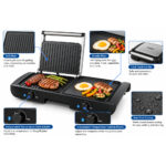 Dual-Plate Electric Grill - 1500W - Image 2