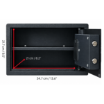 Advanced Electronic Security Safe - 22 cm x 35 cm x 25 cm - Image 6