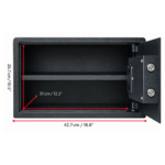 Advanced Electronic Security Safe - 27 cm x 43 cm x 35 cm - Image 5