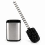 TPR Toilet Brush with Stainless Steel Handle - 39 cm